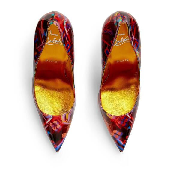 Christian Louboutin So Kate 120 Patent Discolaser Red Stiletto Heel Pump 37 - Picture 6 of 12